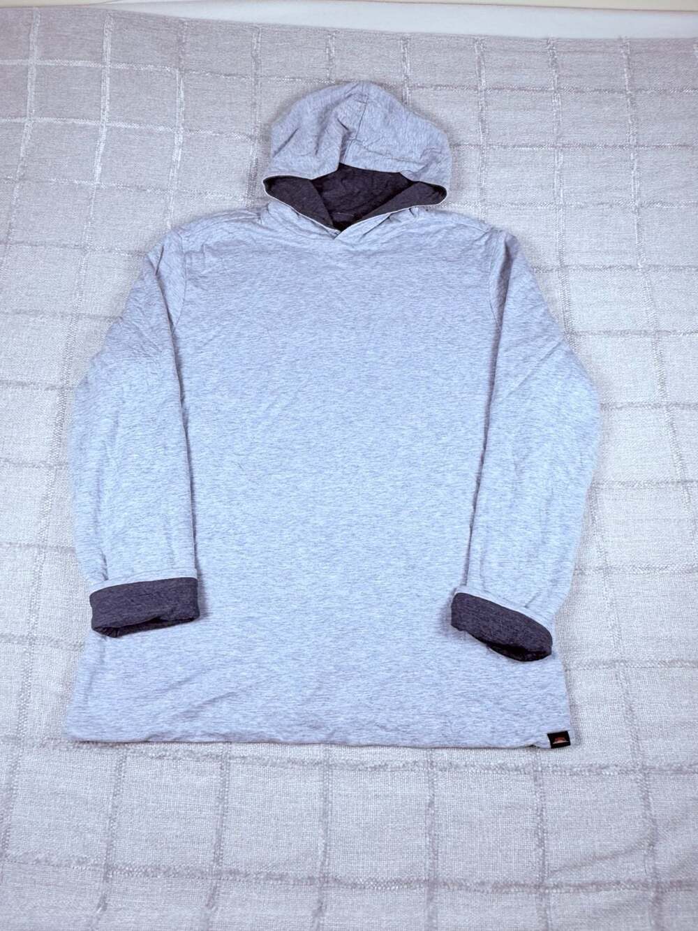 Faherty mens Horizon Hoodie Lightweight Pullover light blue/navy reversible  Siz